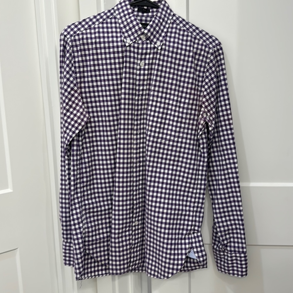 J Crew slim fit bulb down shirt size S